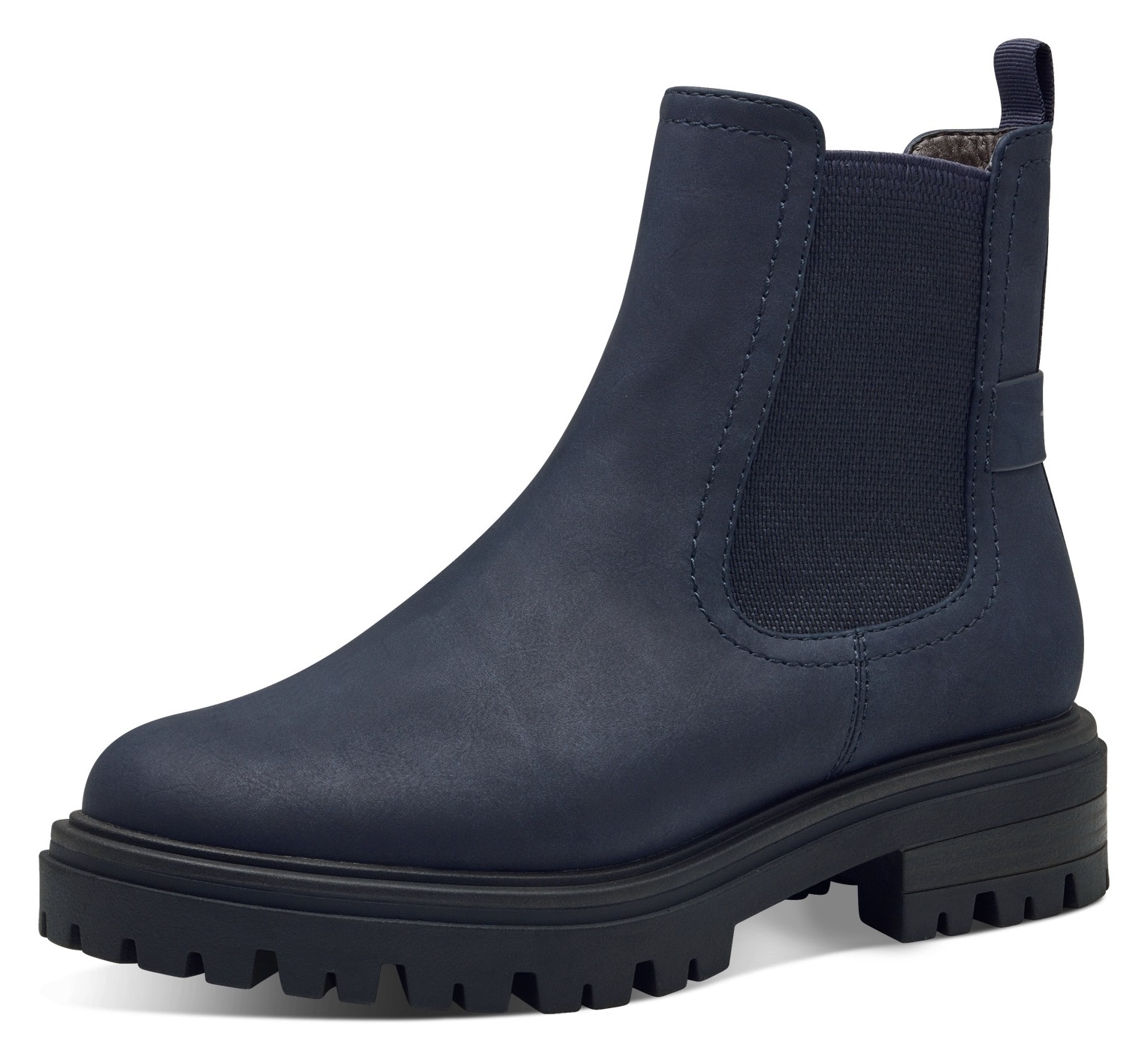 Tamaris Chelseaboots, Blockabsatz, Stiefelette, Boots mit Textilband an der Ferse Tamaris Chelseaboots, Blockabsatz, Stiefelette, Boots mit Textilband an der Ferse von tamaris