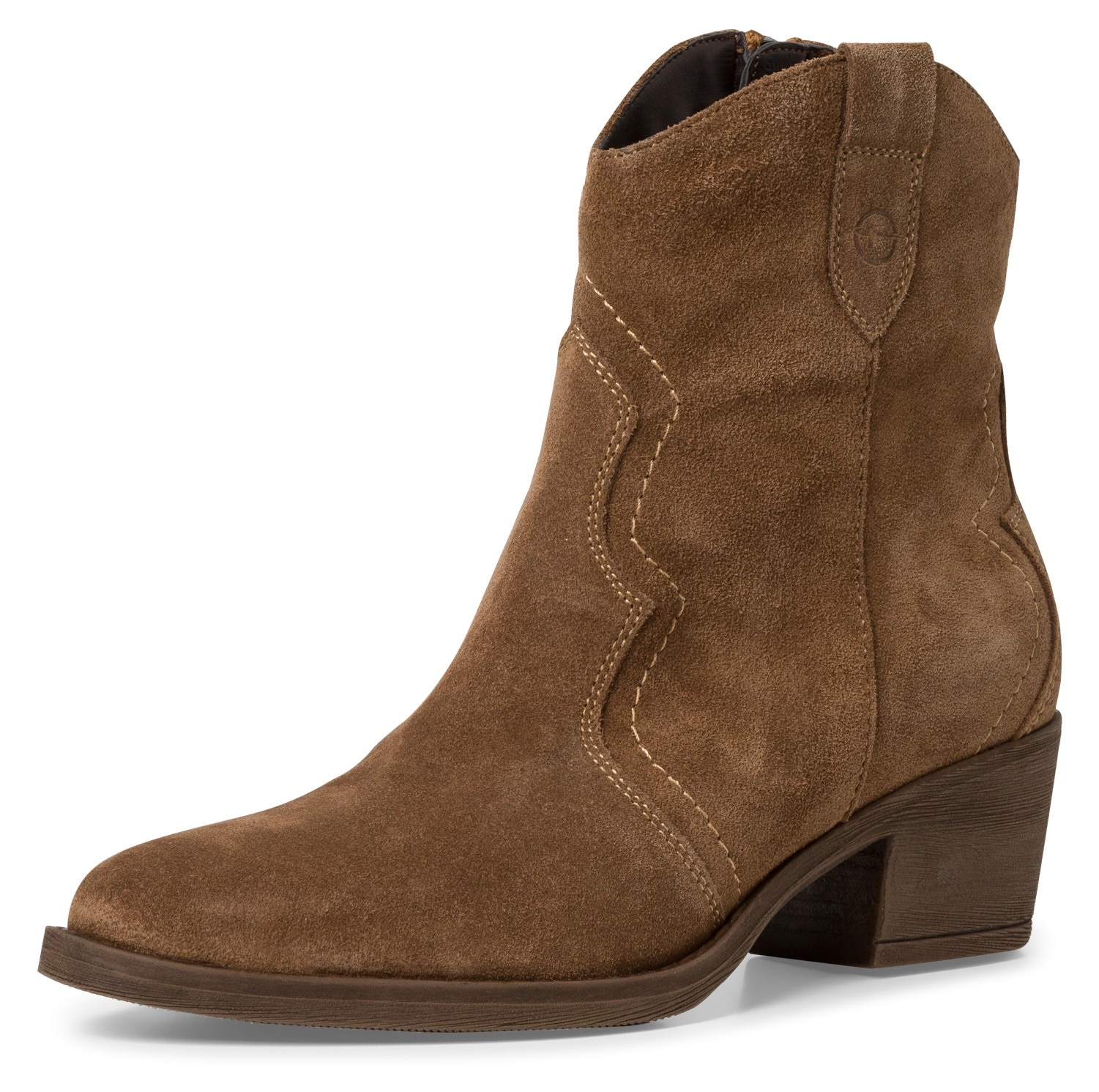 Tamaris Cowboy Stiefelette, Blockabsatz, Festival, Western-Boots mit modischen Kontrastnähten Tamaris Cowboy Stiefelette, Blockabsatz, Festival, Western-Boots mit modischen Kontrastnähten von tamaris