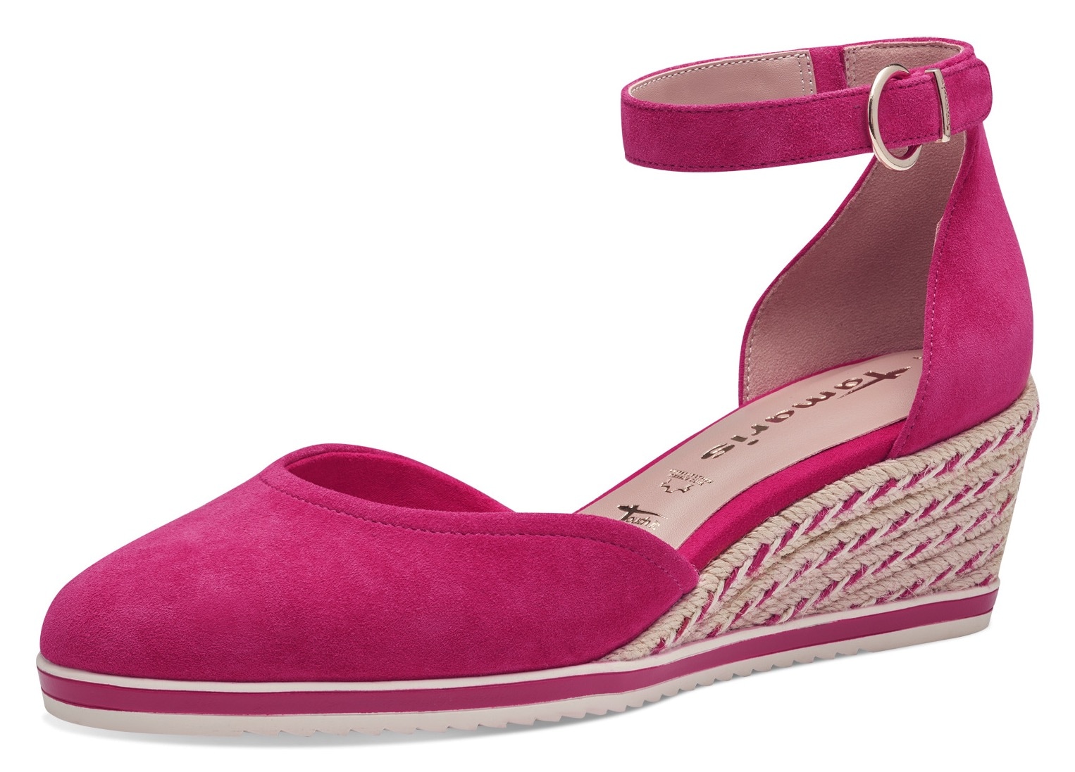 Tamaris Keilpumps, Keilabsatz, Schlupfschuh, Riemchensandale mit modischem Jute-Besatz Tamaris Keilpumps, Keilabsatz, Schlupfschuh, Riemchensandale mit modischem Jute-Besatz von tamaris