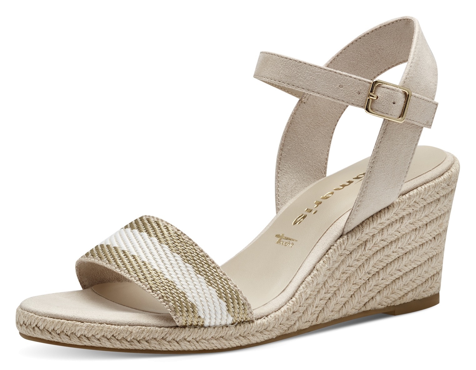 Tamaris Keilsandalette, Sommerschuh, Sandale, Keilabsatz, mit Bastbesatz Tamaris Keilsandalette, Sommerschuh, Sandale, Keilabsatz, mit Bastbesatz von tamaris