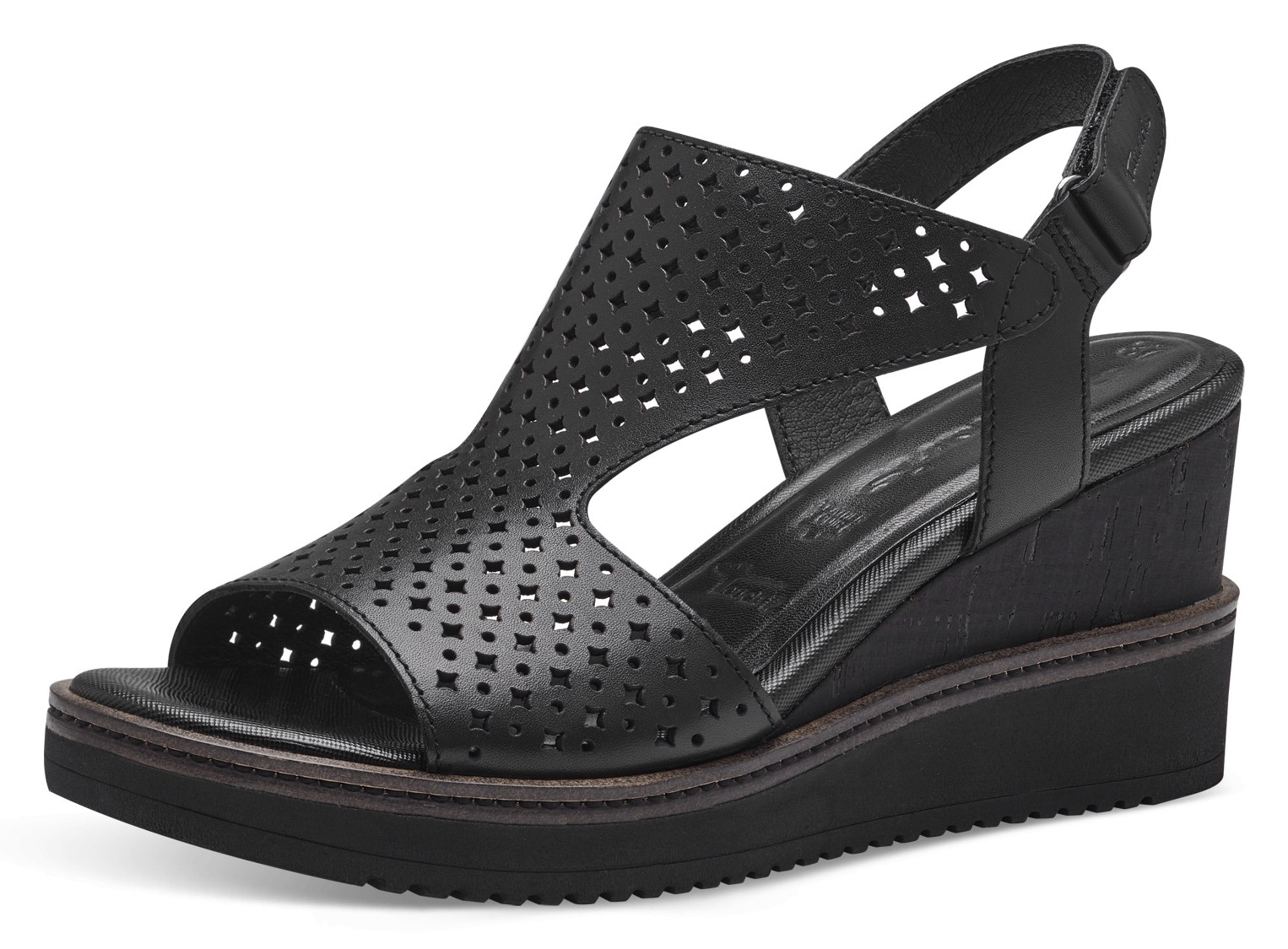 Tamaris Keilsandalette, Sommerschuh, Sandale mit modischer Perforation Tamaris Keilsandalette, Sommerschuh, Sandale mit modischer Perforation von tamaris