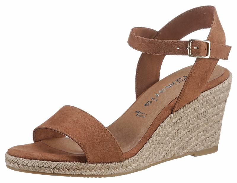 Tamaris Keilsandalette, Sommerschuh, Sandale, Keilabsatz, mit verstellbarem Riemchen von tamaris