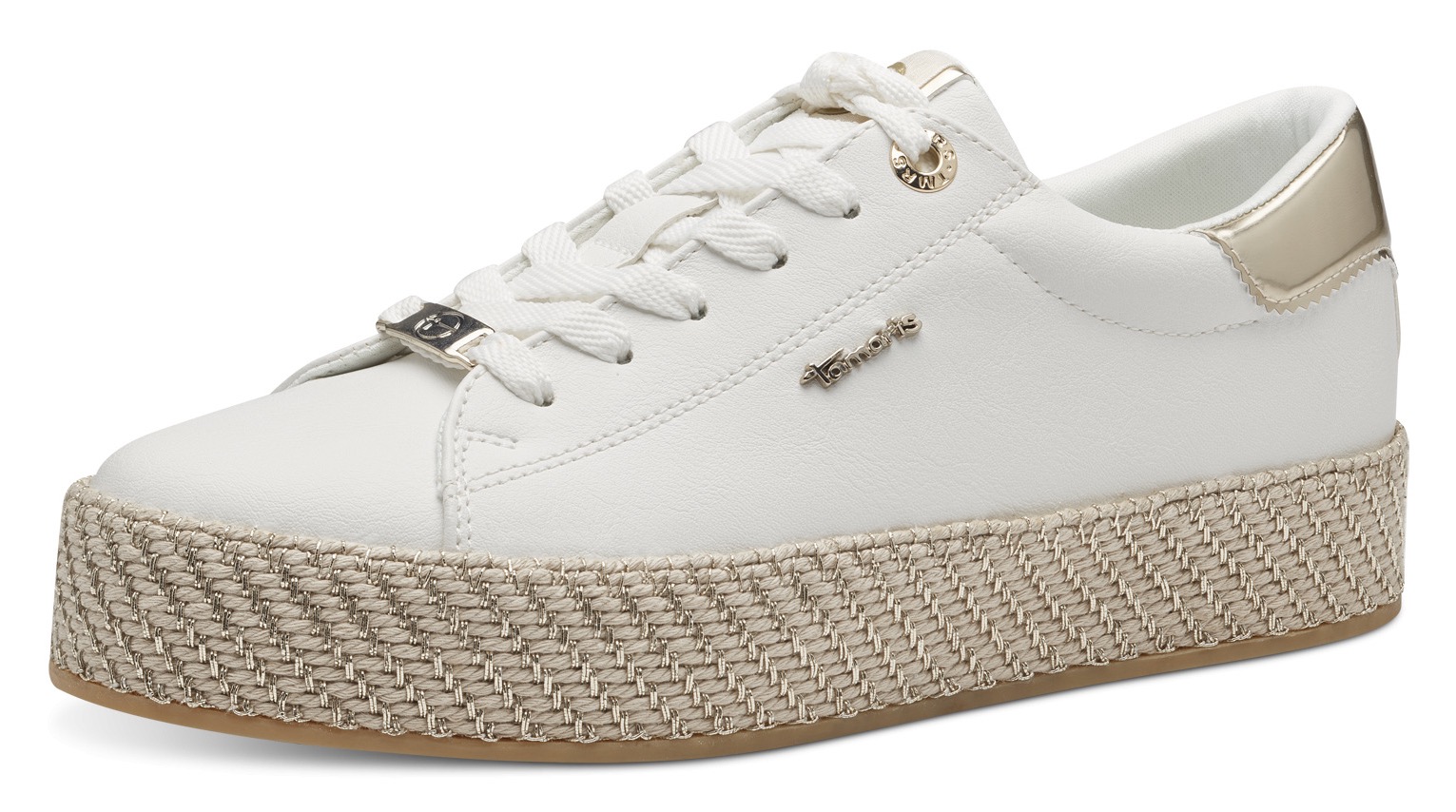 Tamaris Plateausneaker, Freizeitschuh, Halbschuh, Schnürschuh mit Textilkordel am Plateau Tamaris Plateausneaker, Freizeitschuh, Halbschuh, Schnürschuh mit Textilkordel am Plateau von tamaris