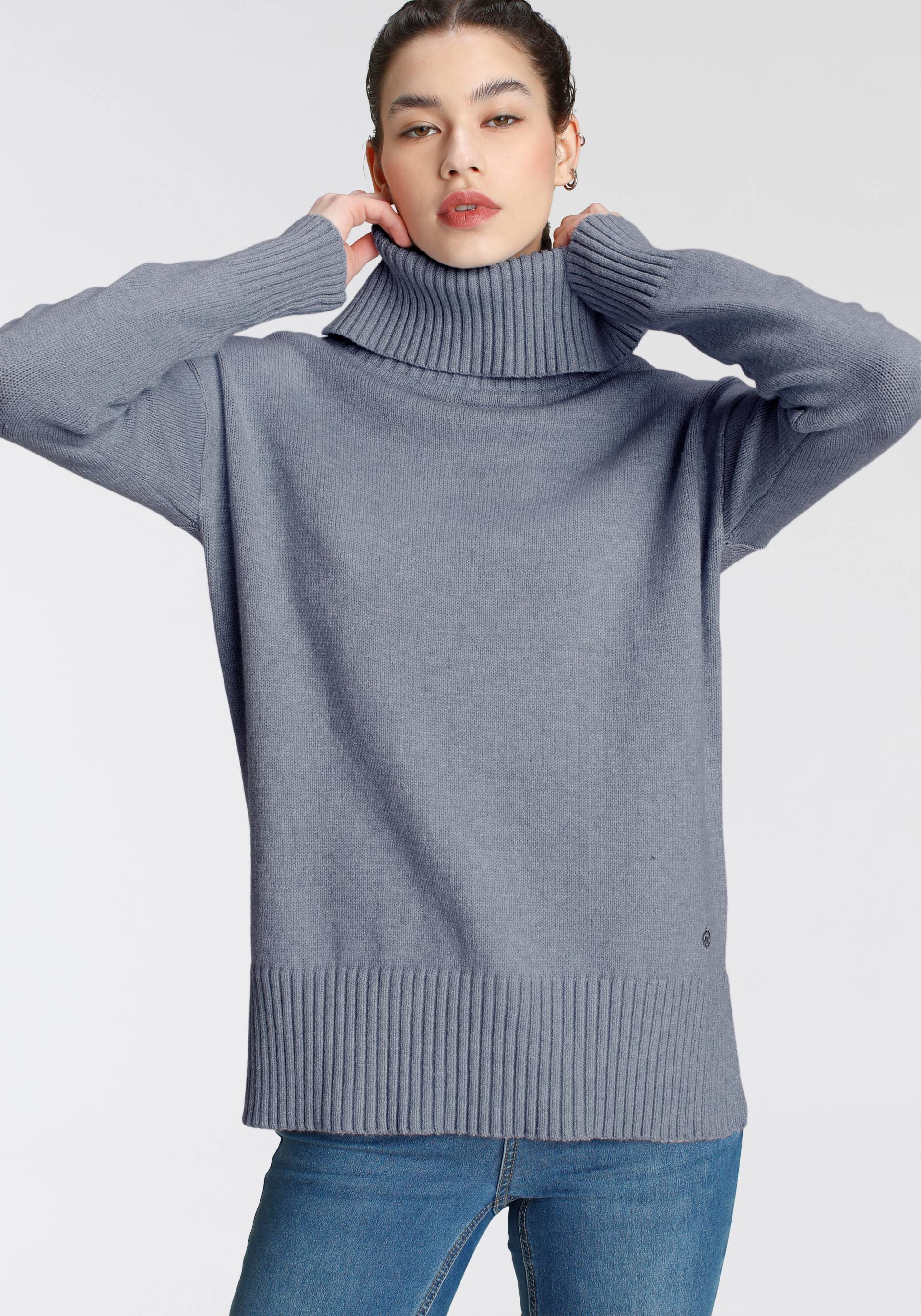 Tamaris Rollkragenpullover, mit Rippdetails Tamaris Rollkragenpullover, mit Rippdetails von tamaris
