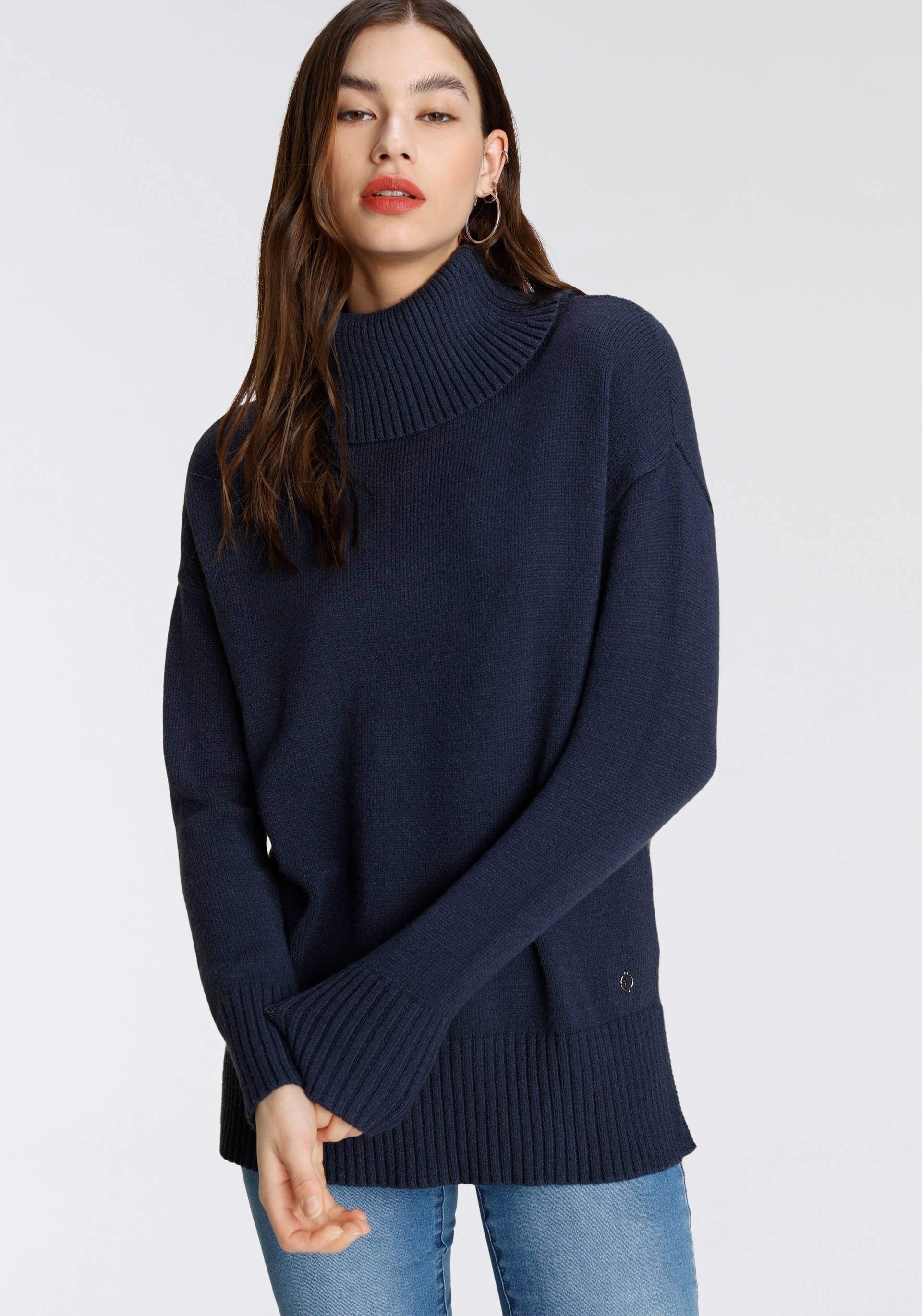 Tamaris Rollkragenpullover, mit Rippdetails Tamaris Rollkragenpullover, mit Rippdetails von tamaris