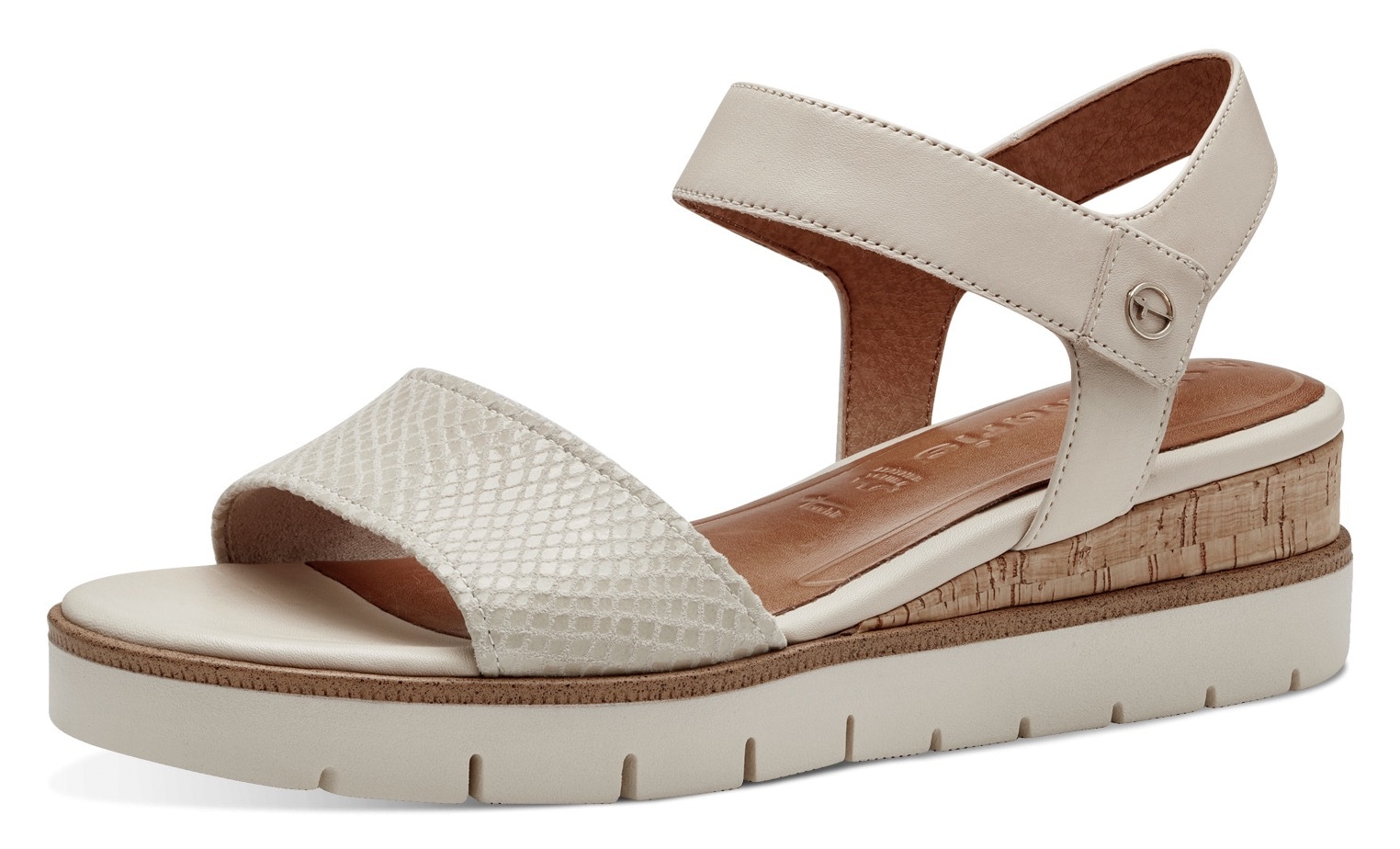 Tamaris Sandalette, Sommerschuh, Sandale, Keilabsatz, mit praktischem Klettverschluss von tamaris