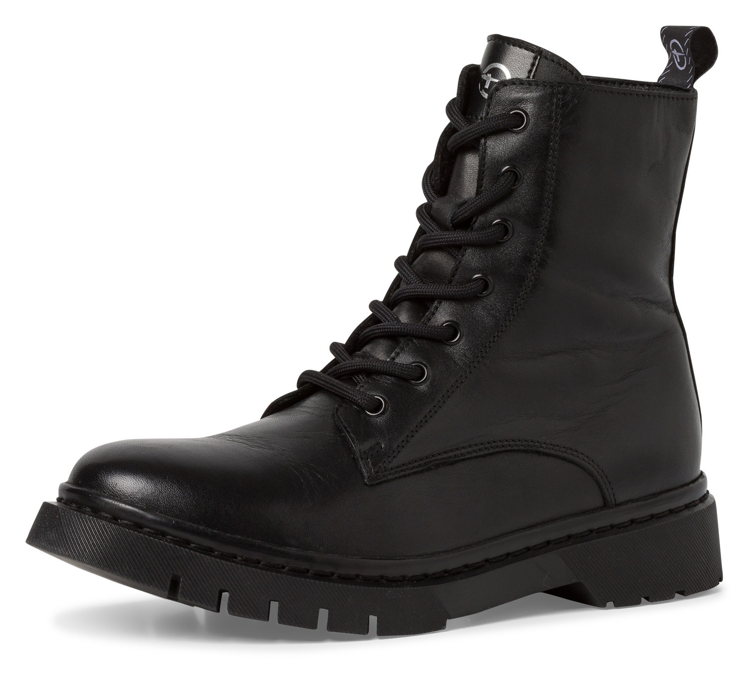 Tamaris Schnürboots, Schnürstiefelette, Chunky Boots mit logobedruckter Anziehlasche Tamaris Schnürboots, Schnürstiefelette, Chunky Boots mit logobedruckter Anziehlasche von tamaris