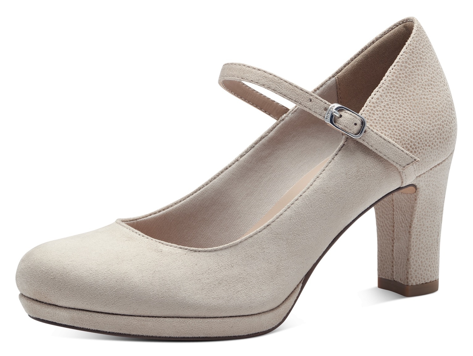 Tamaris Spangenpumps, mit Metallic-Applikation an der Ferse und Absatz Tamaris Spangenpumps, mit Metallic-Applikation an der Ferse und Absatz von tamaris