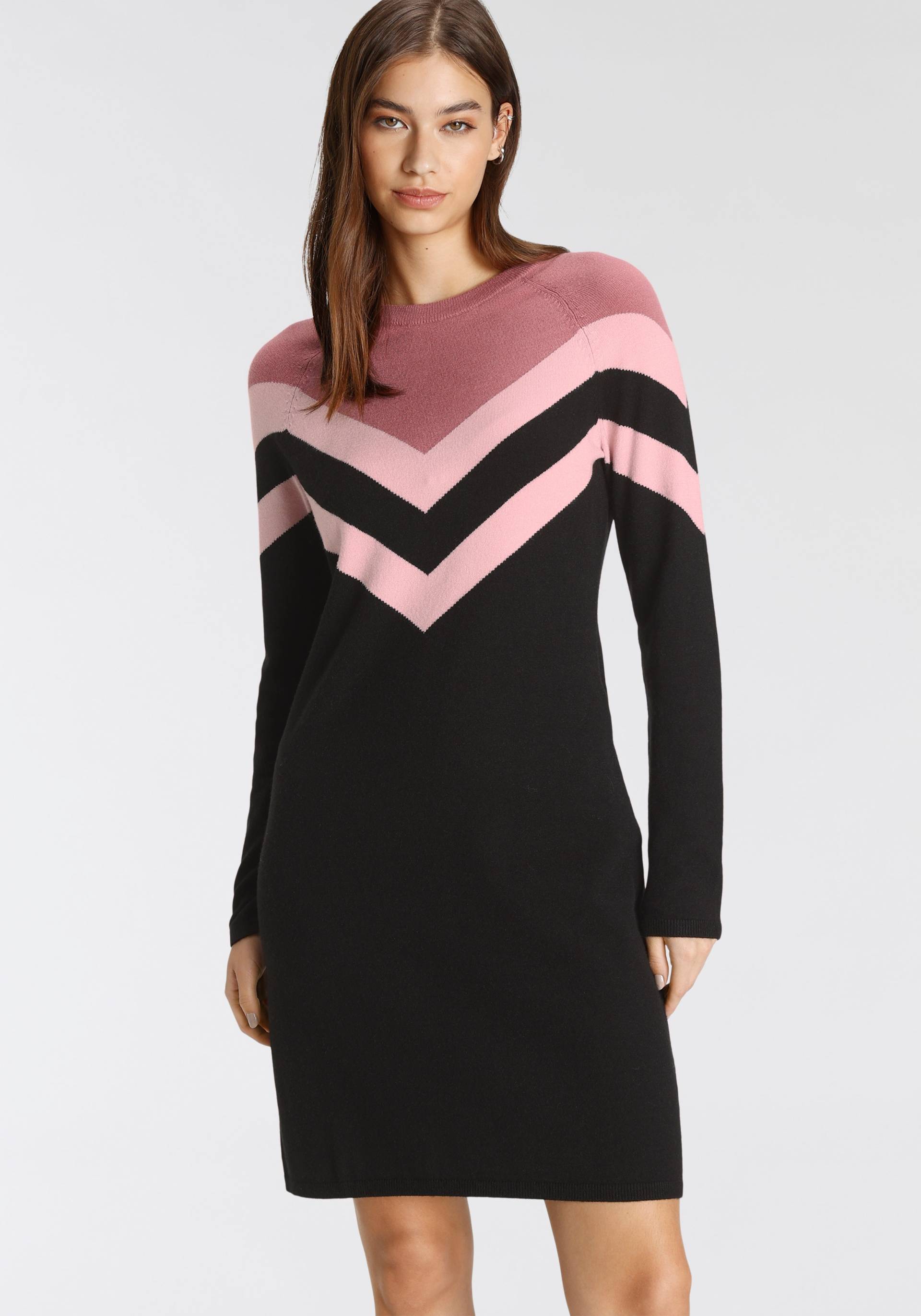 Tamaris Strickkleid, legerer Look, aus Viskosemischung, lange Raglanärmel Tamaris Strickkleid, legerer Look, aus Viskosemischung, lange Raglanärmel von tamaris