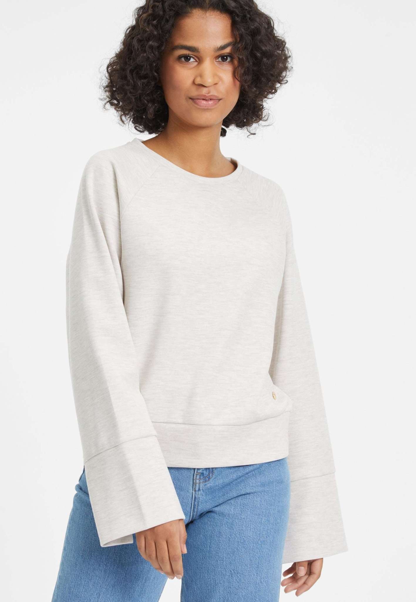 Tamaris Sweatshirt »Sweatshirt Bahren Slit Sleeve Sweater« Tamaris Sweatshirt »Sweatshirt Bahren Slit Sleeve Sweater« von tamaris