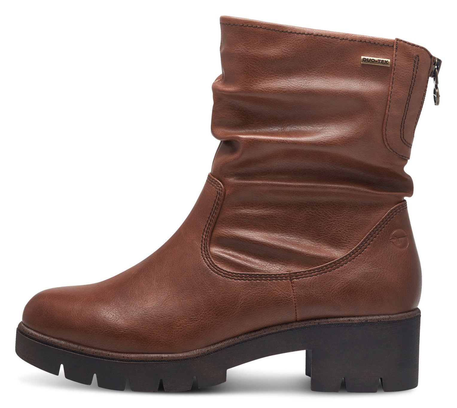 Tamaris Winterstiefelette, Blockabsatz, Winterboots mit Falten am slouchy Schaft von tamaris