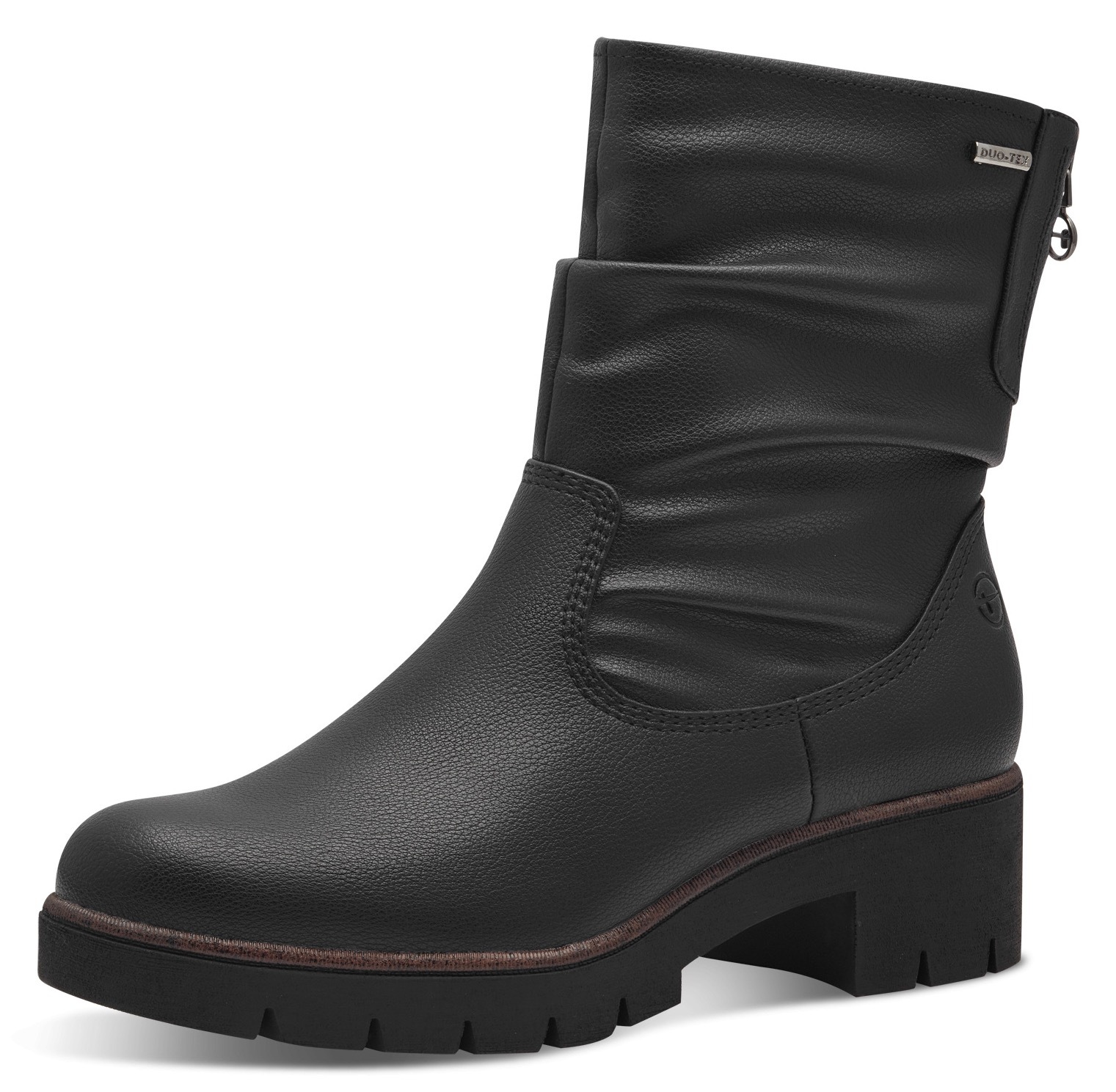 Tamaris Winterstiefelette, Blockabsatz, Winterboots mit Falten am slouchy Schaft von tamaris