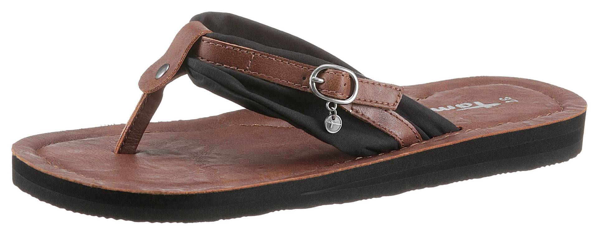 Tamaris Zehentrenner »AVRIL«, Sommerschuh, Flats, Schlappen mit T-Logoanhänger Tamaris Zehentrenner »AVRIL«, Sommerschuh, Flats, Schlappen mit T-Logoanhänger von tamaris