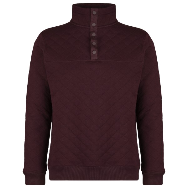 tentree - M Quilted Quarter Snap - Pullover Gr L braun von tentree