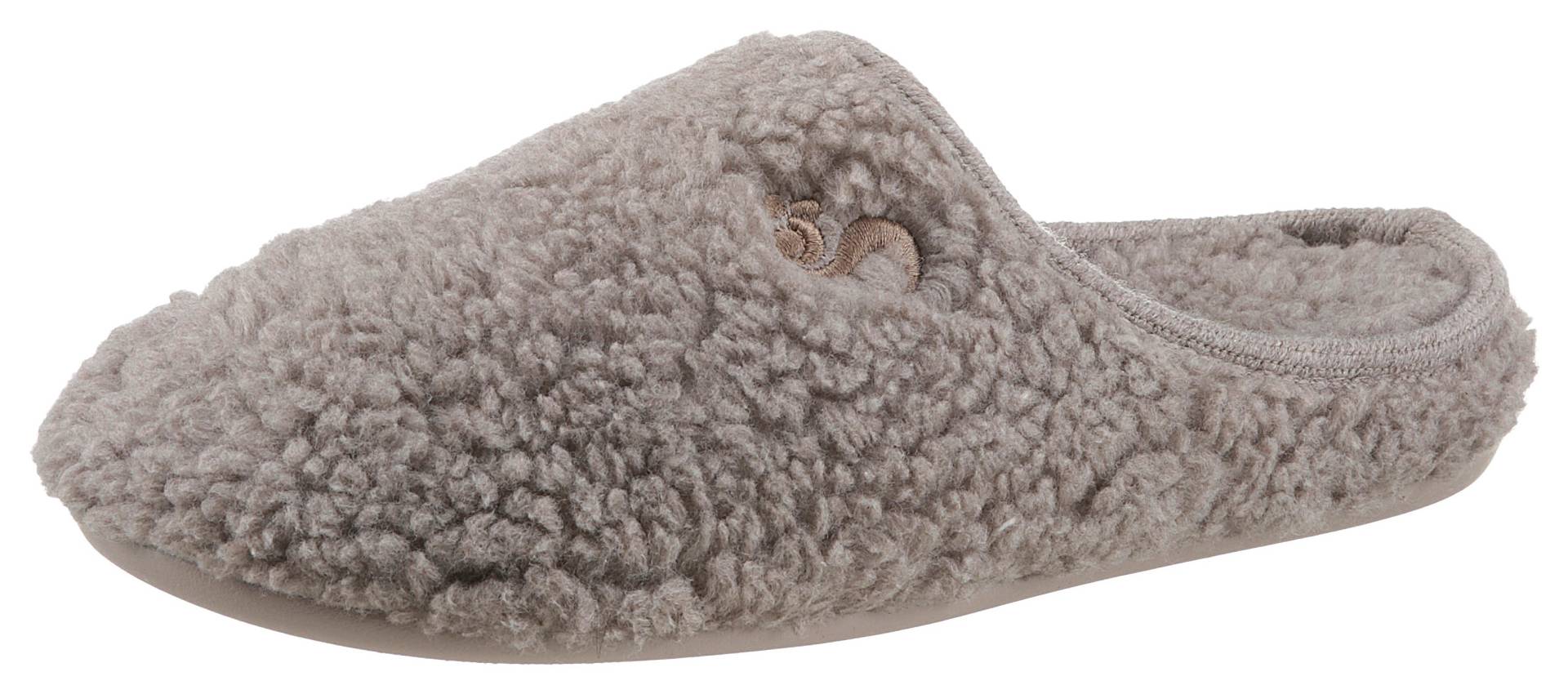 thies Pantoffel »Bio-Teddy«, in kuscheliger Optik von thies