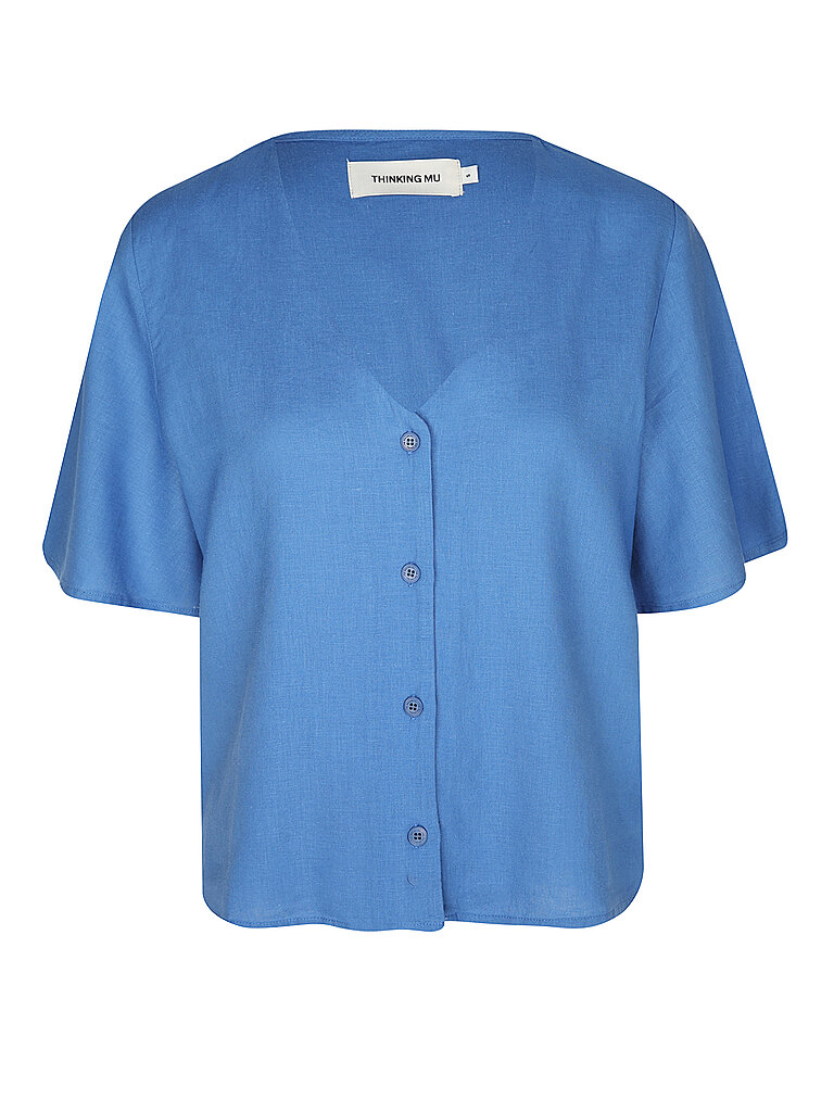 THINKING MU Bluse LIBELULA blau | L von thinking mu