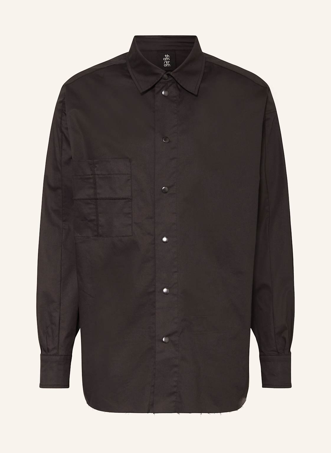 Thom/Krom Overshirt Comfort Fit schwarz von thom/krom