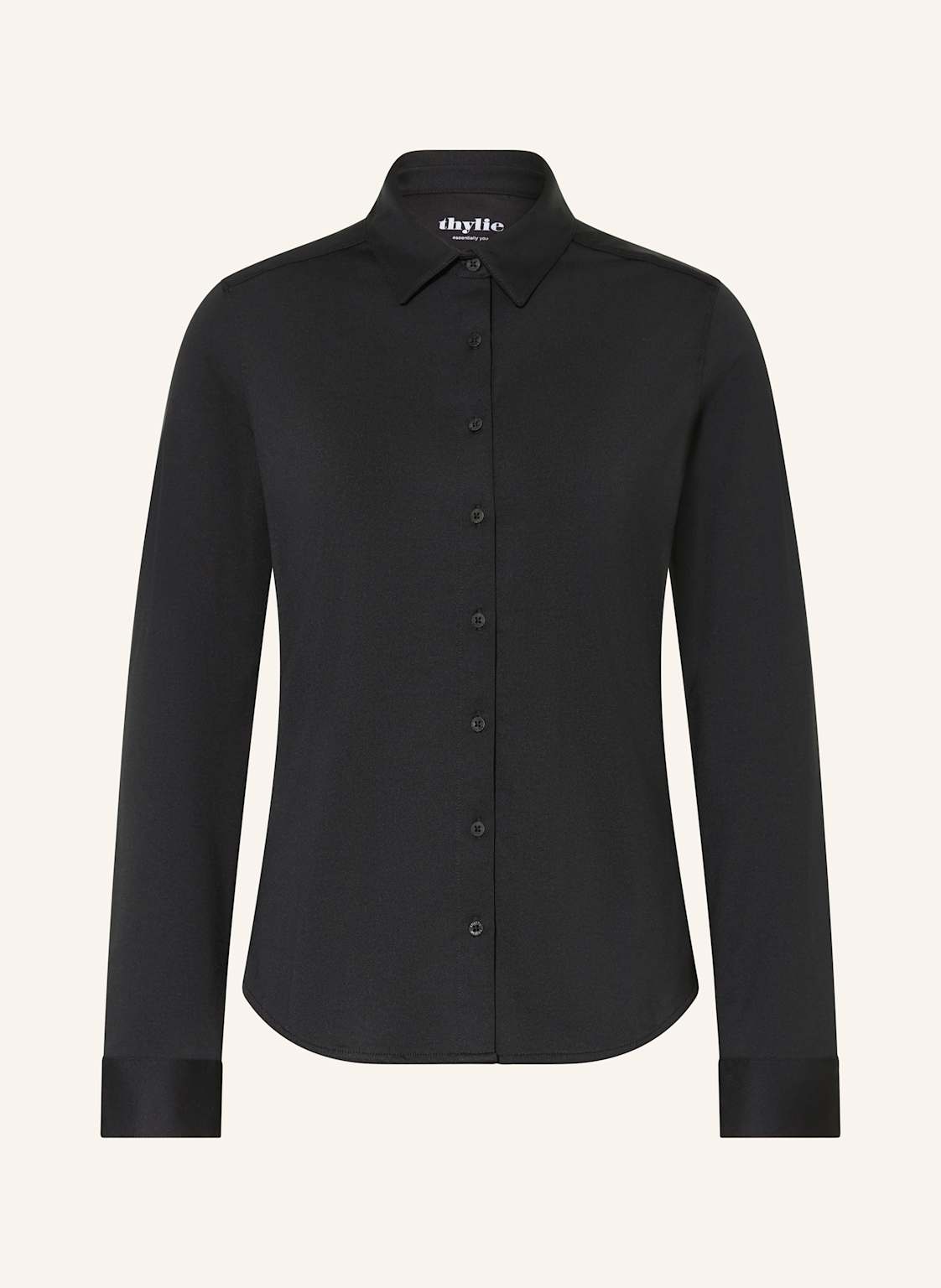 Thylie Hemdbluse Laurel Aus Jersey schwarz Thylie Hemdbluse Laurel Aus Jersey schwarz von thylie