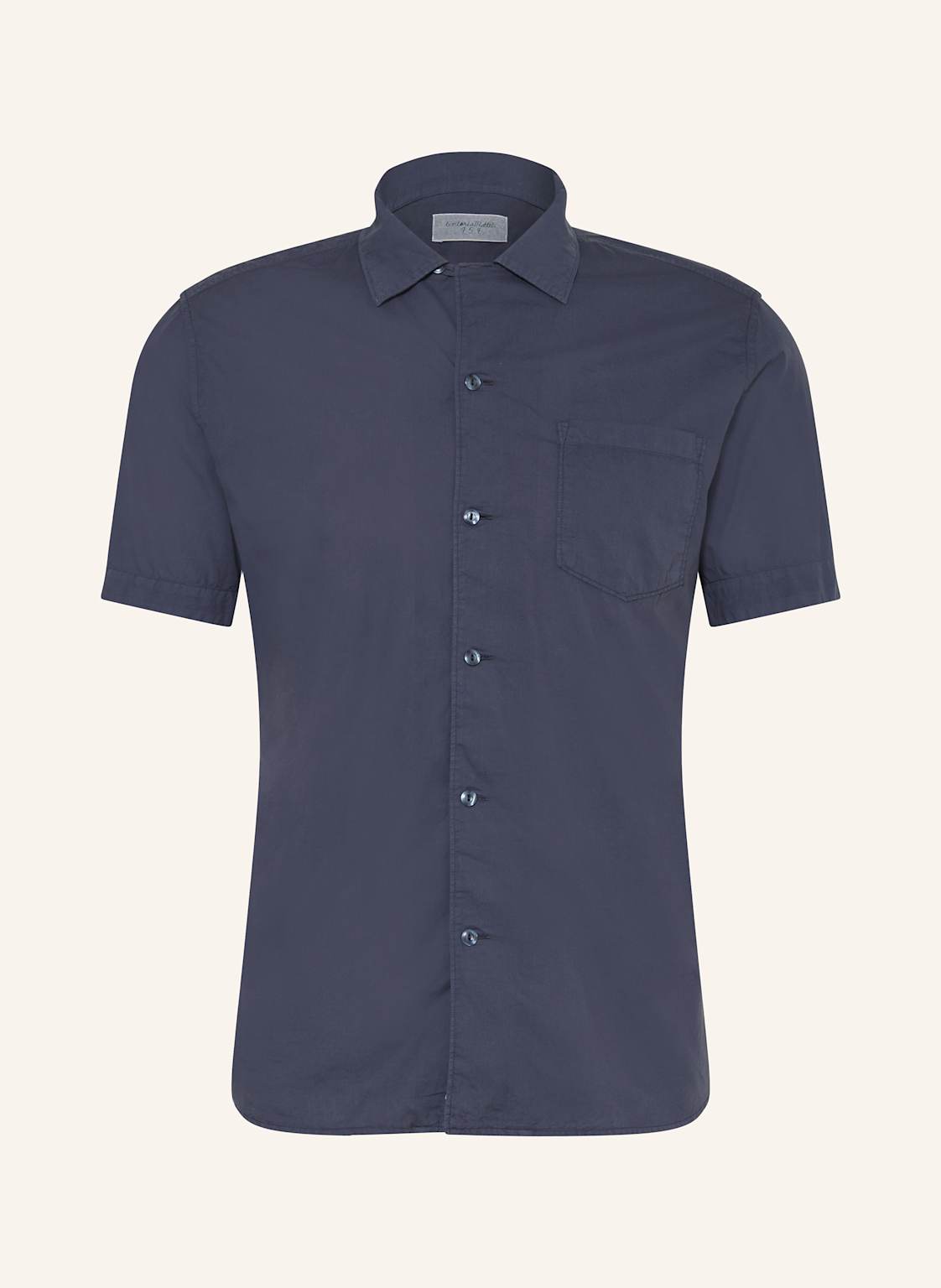 Tintoria Mattei Kurzarm-Hemd Regular Fit blau von tintoria mattei