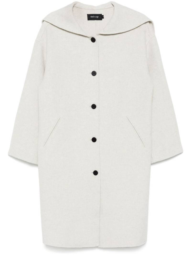 tout a coup Layered trench coat - Grey von tout a coup