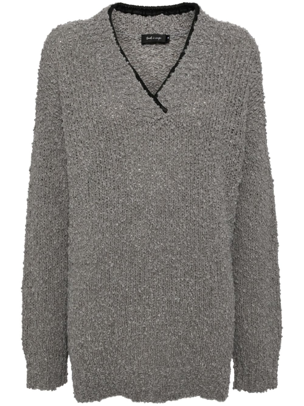 tout a coup V-neck jumper - Grey von tout a coup