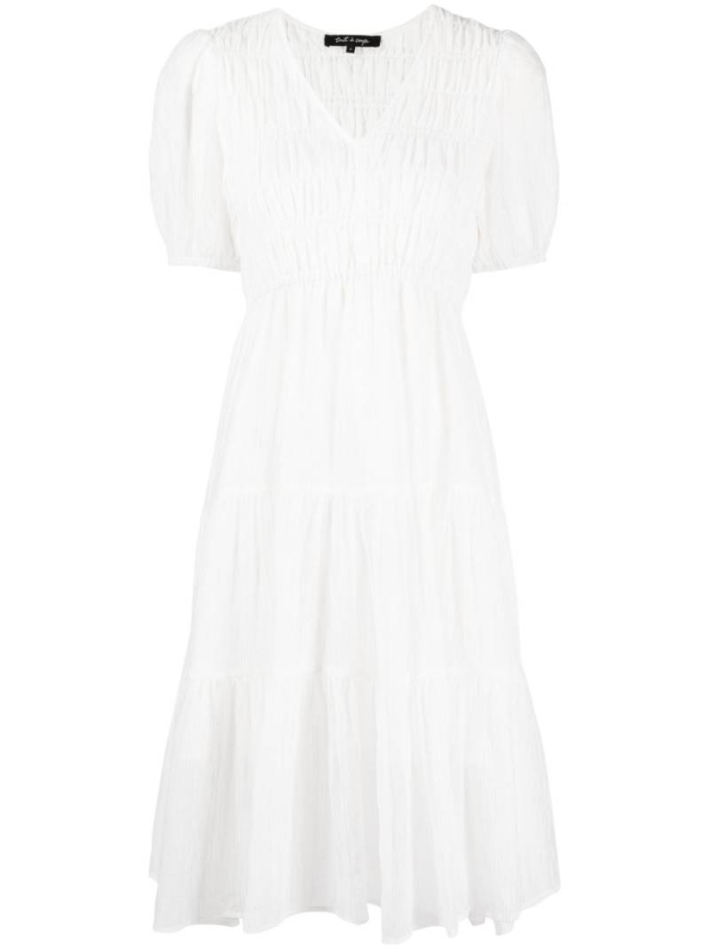 tout a coup V-neck tiered dress - White von tout a coup