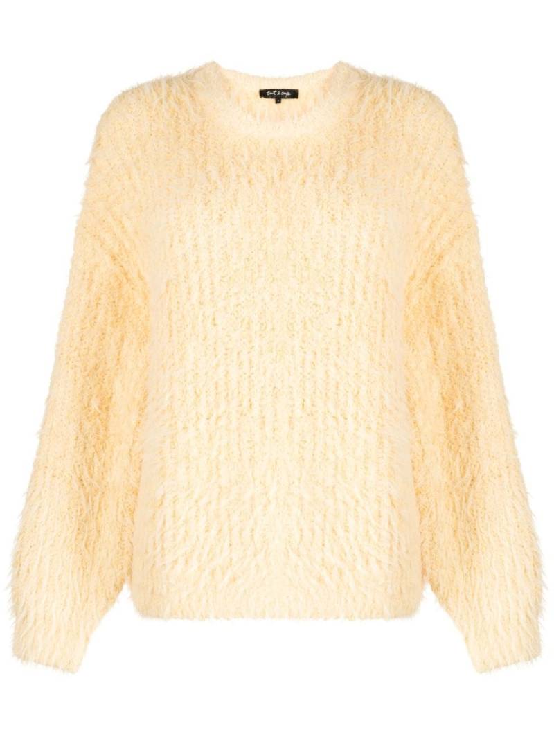 tout a coup brushed-effect ribbed-knit jumper - Yellow von tout a coup