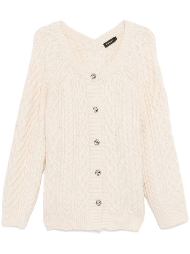 tout a coup cable knit cardigan - Neutrals von tout a coup