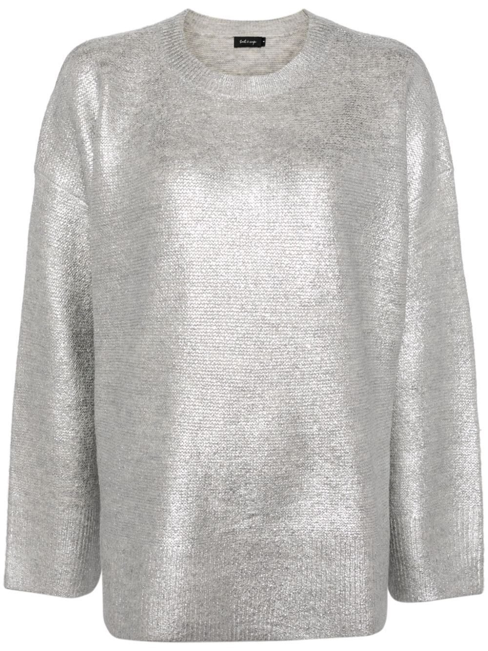 tout a coup crew-neck jumper - Silver von tout a coup