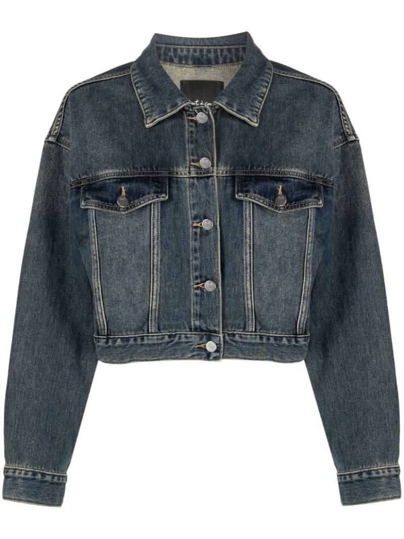 tout a coup cropped denim jacket - Blue von tout a coup