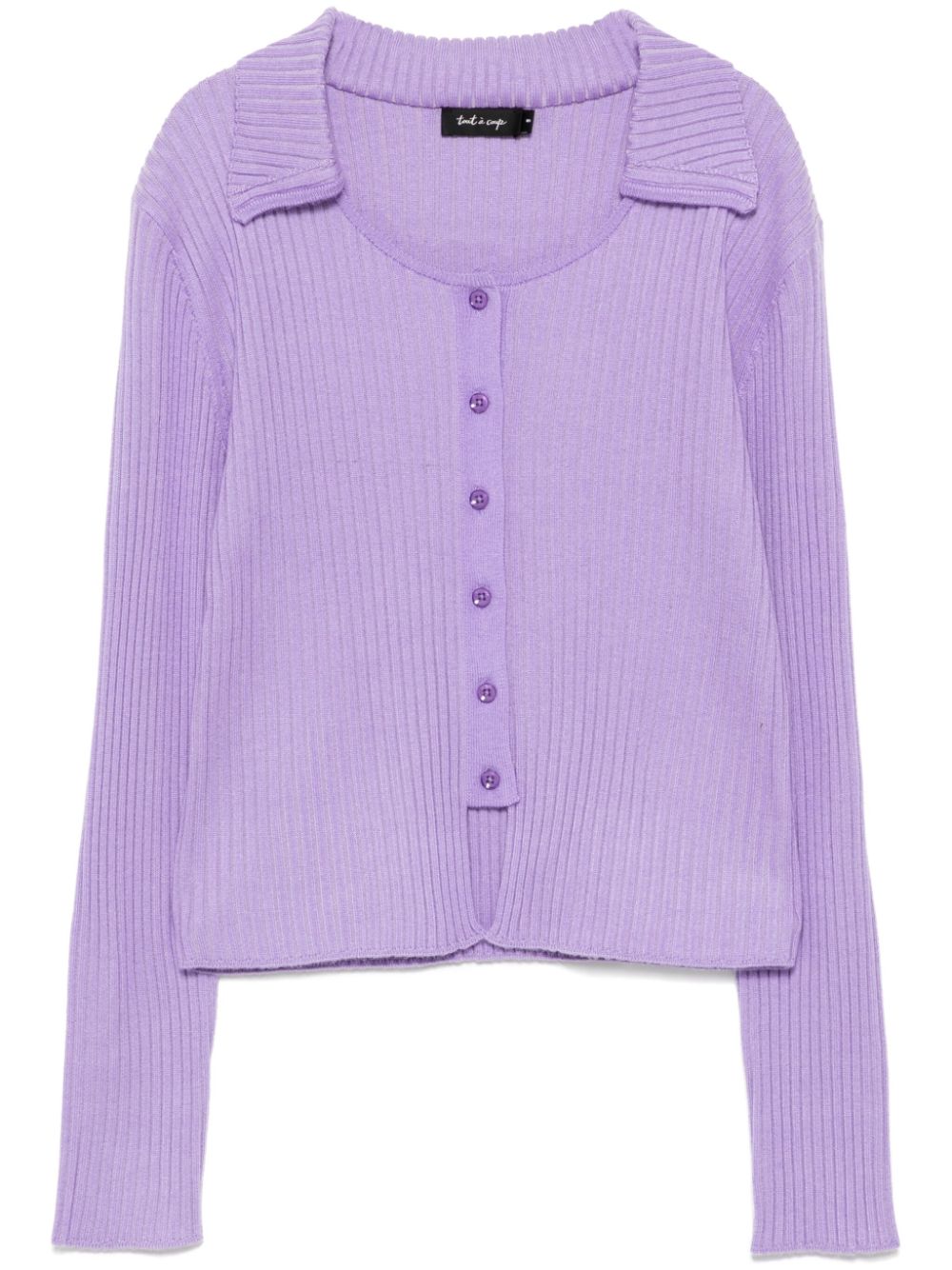 tout a coup cutout knitted top - Purple von tout a coup