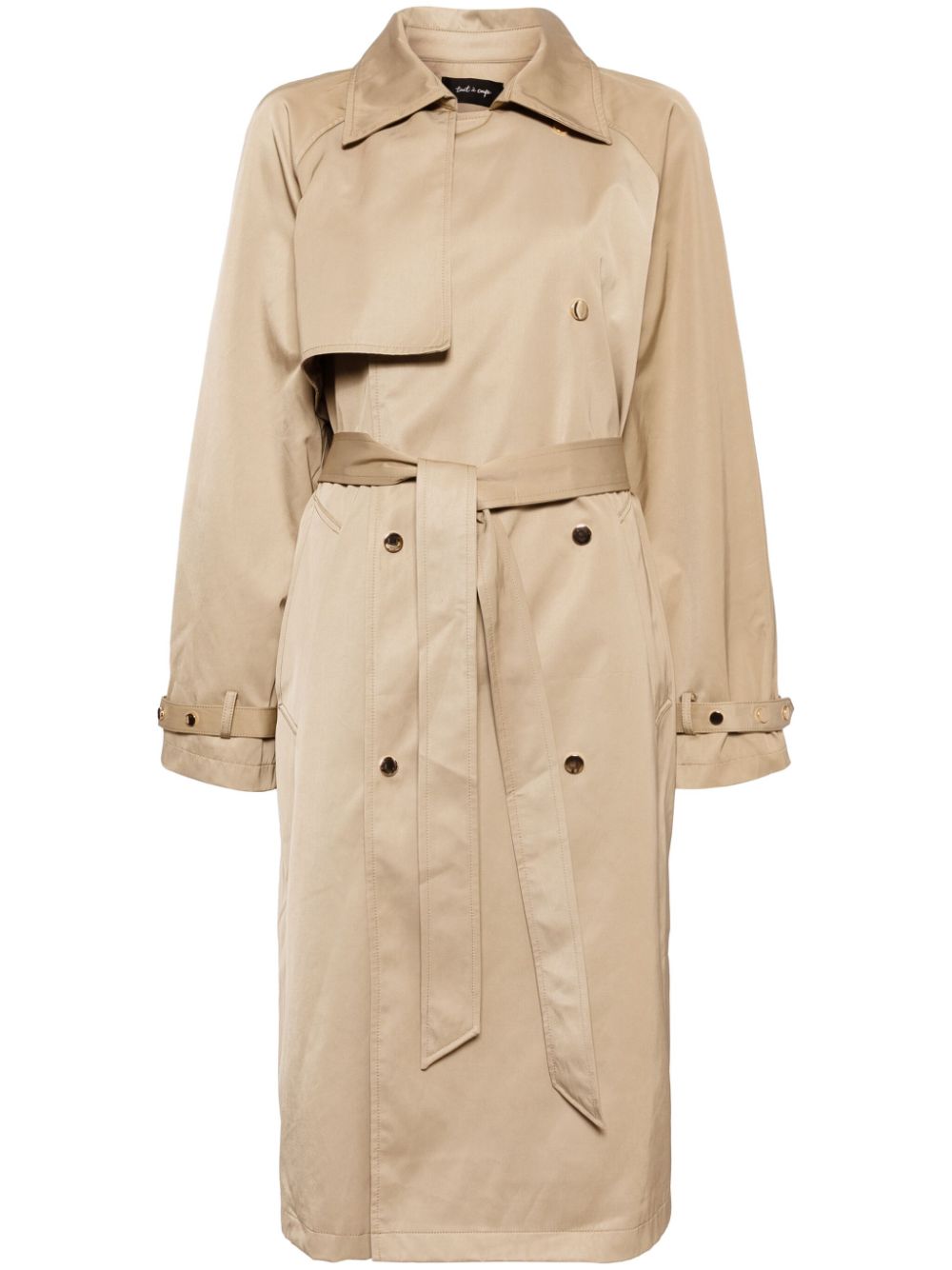 tout a coup double-breasted trench coat - Neutrals von tout a coup