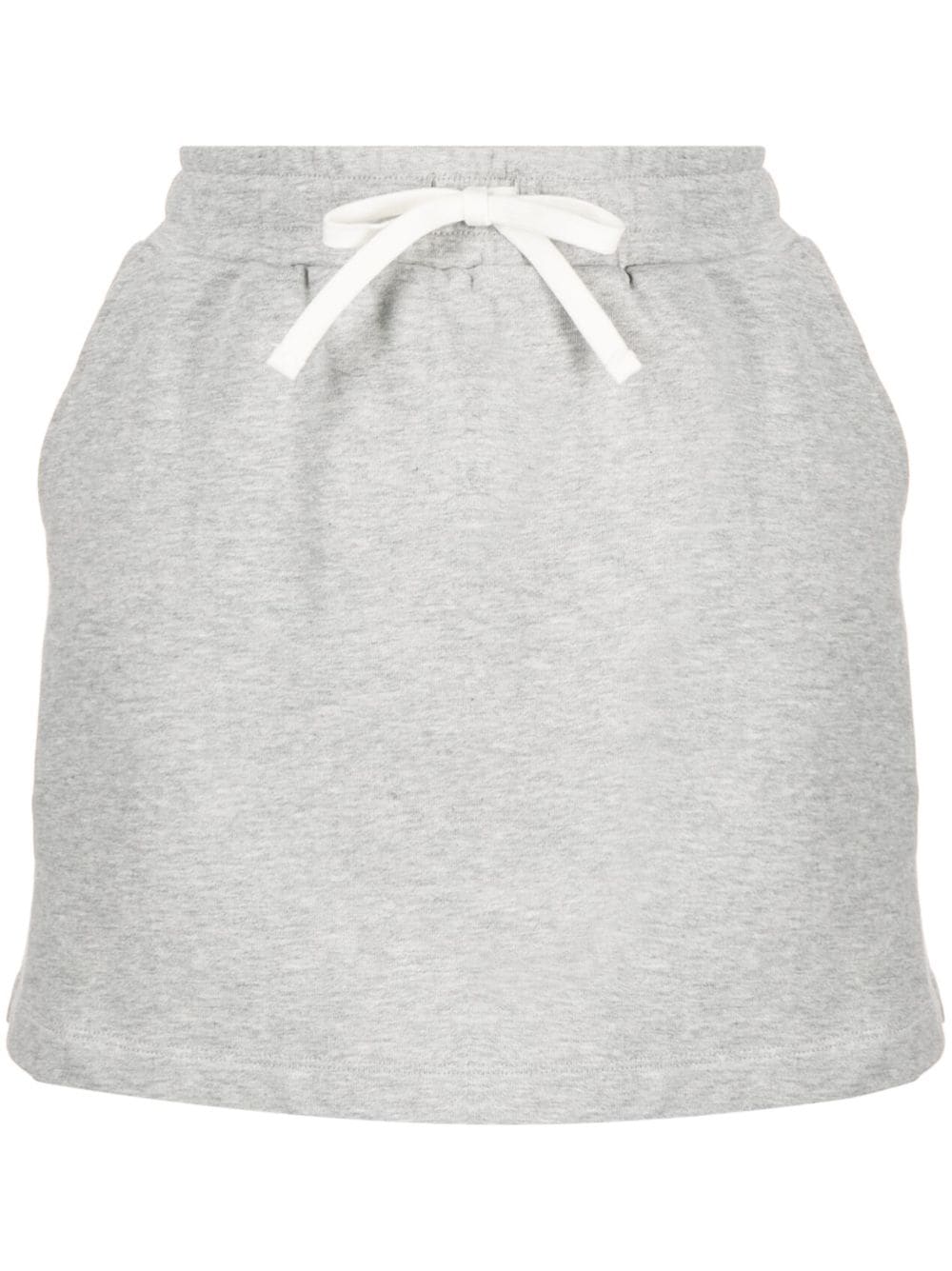 tout a coup drawstring cotton A-line skirt - Grey von tout a coup