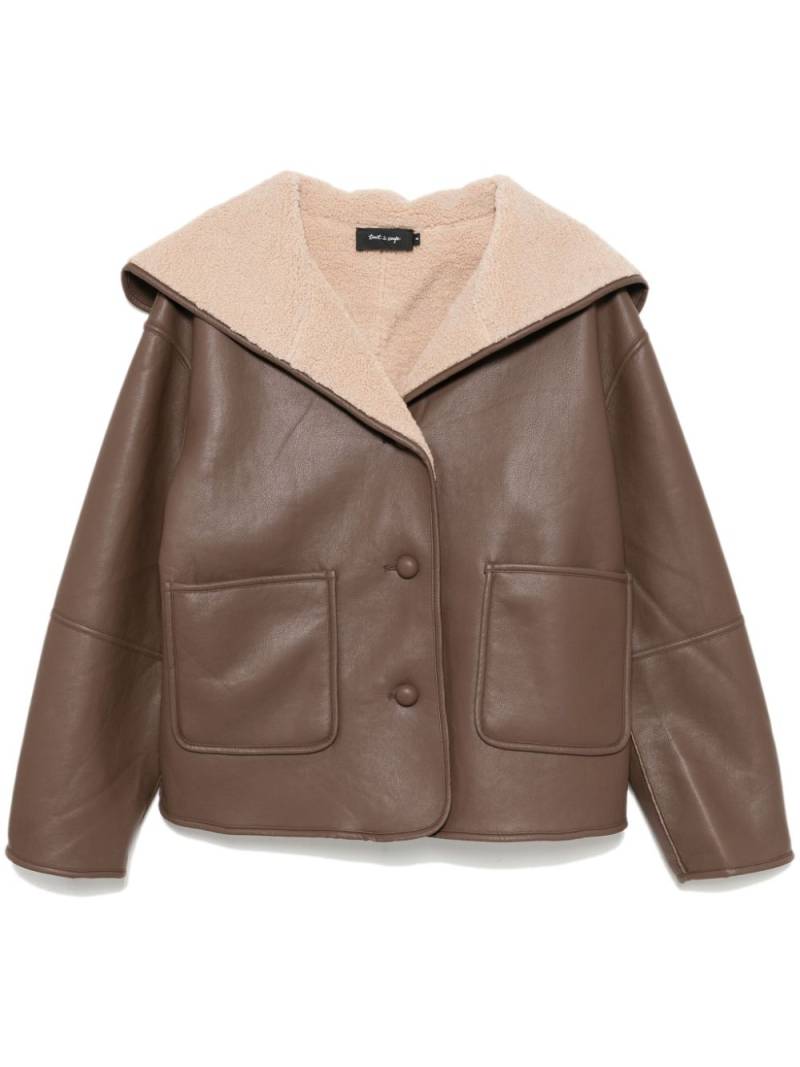 tout a coup fleece lined jacket - Brown von tout a coup