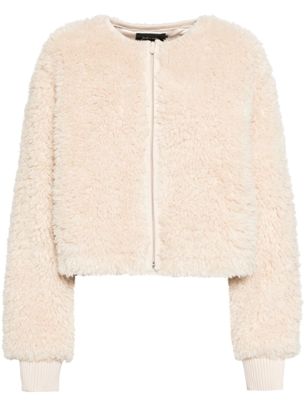 tout a coup fluffy zip jacket - Neutrals von tout a coup