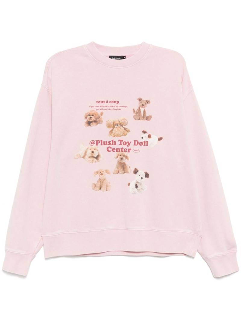 tout a coup graphic sweatshirt - Pink von tout a coup