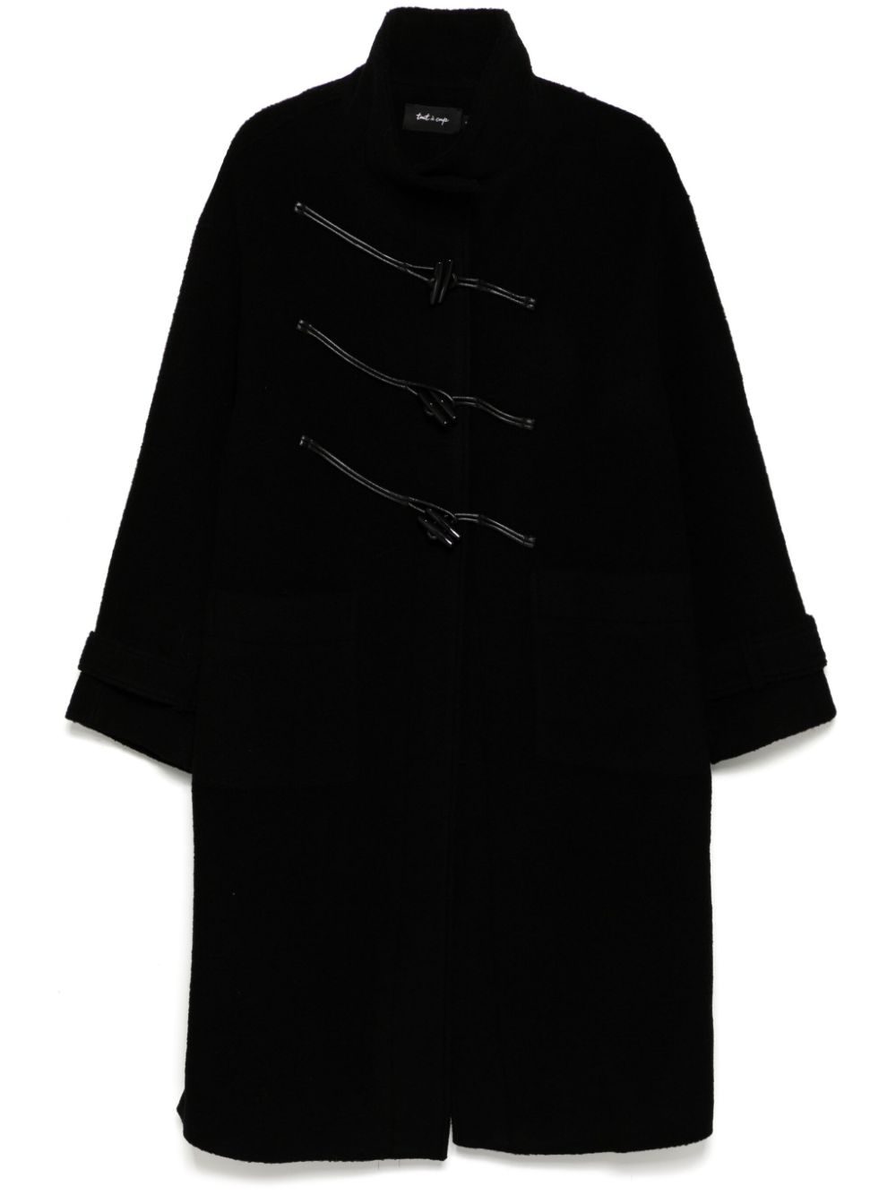 tout a coup high-neck duffle coat - Black von tout a coup