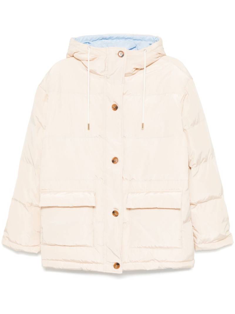 tout a coup hooded down jacket - Neutrals von tout a coup