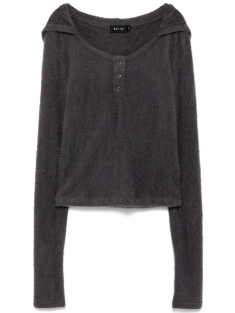 tout a coup hooded fleece jumper - Grey von tout a coup