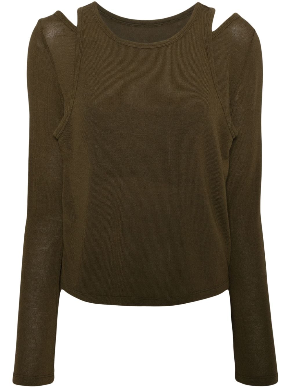 tout a coup layered T-shirt - Neutrals von tout a coup