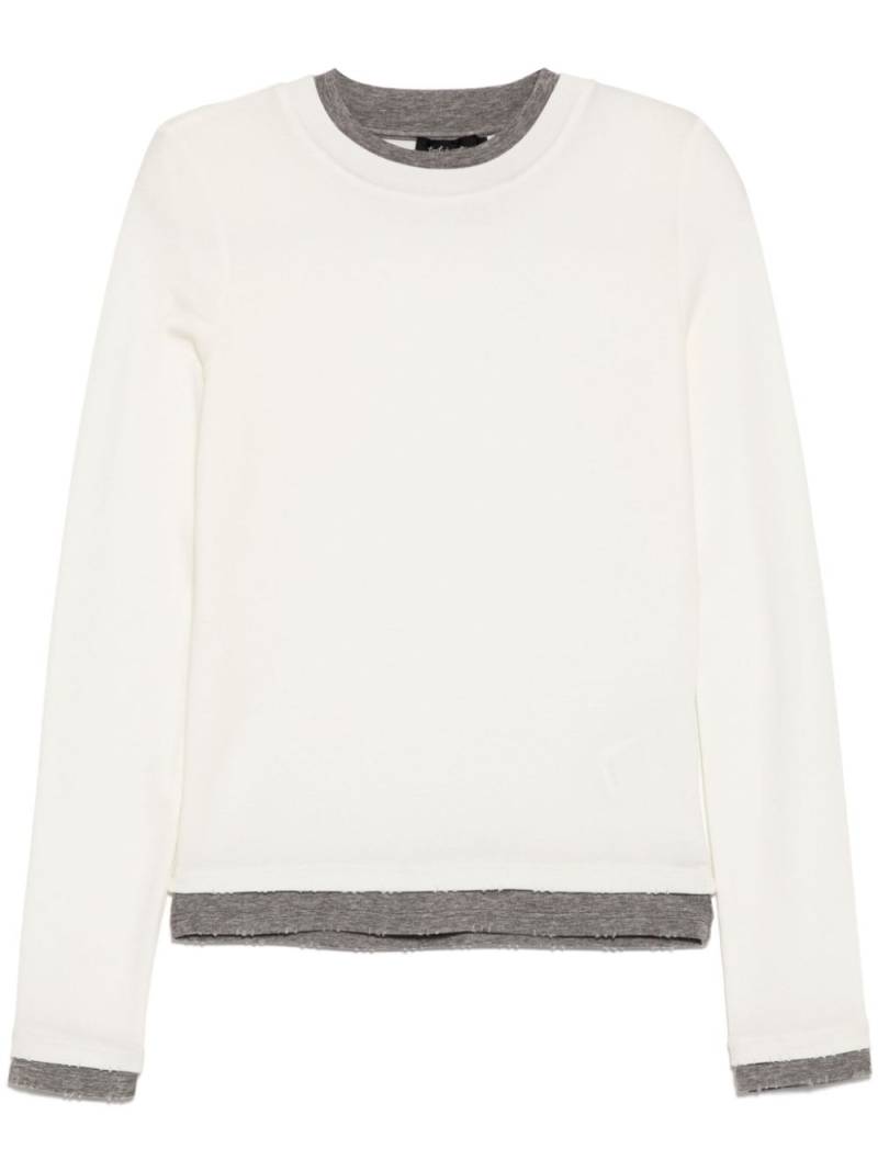 tout a coup layered T-shirt - White von tout a coup