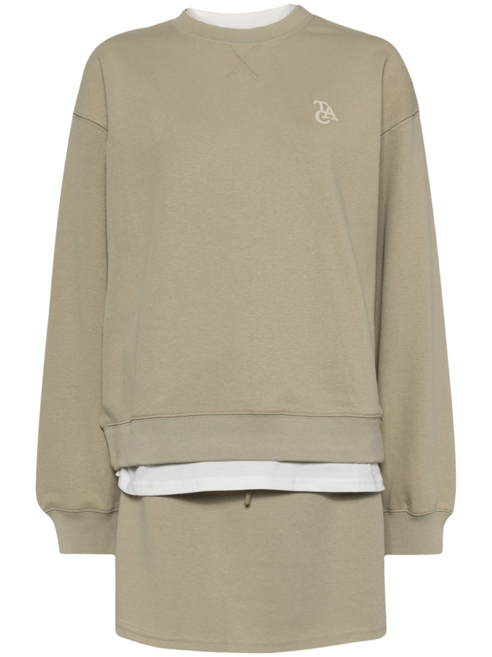 tout a coup layered design sweatshirt set - Neutrals von tout a coup