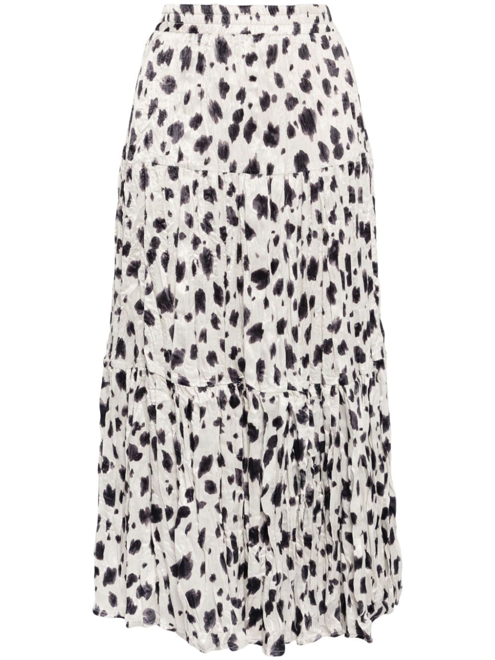 tout a coup leopard print midi skirt - Neutrals von tout a coup