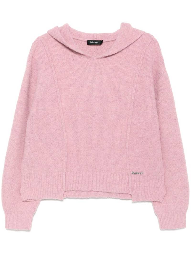 tout a coup logo-plaque jumper - Pink von tout a coup