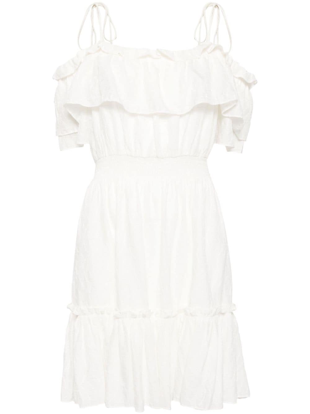 tout a coup off-shoulder dress - White von tout a coup