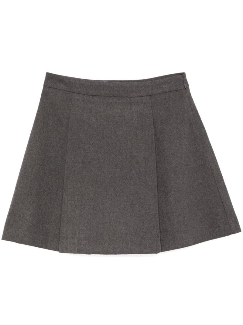 tout a coup pleated mini skirt - Grey von tout a coup