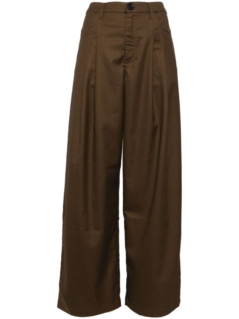 tout a coup pleated trousers - Brown von tout a coup