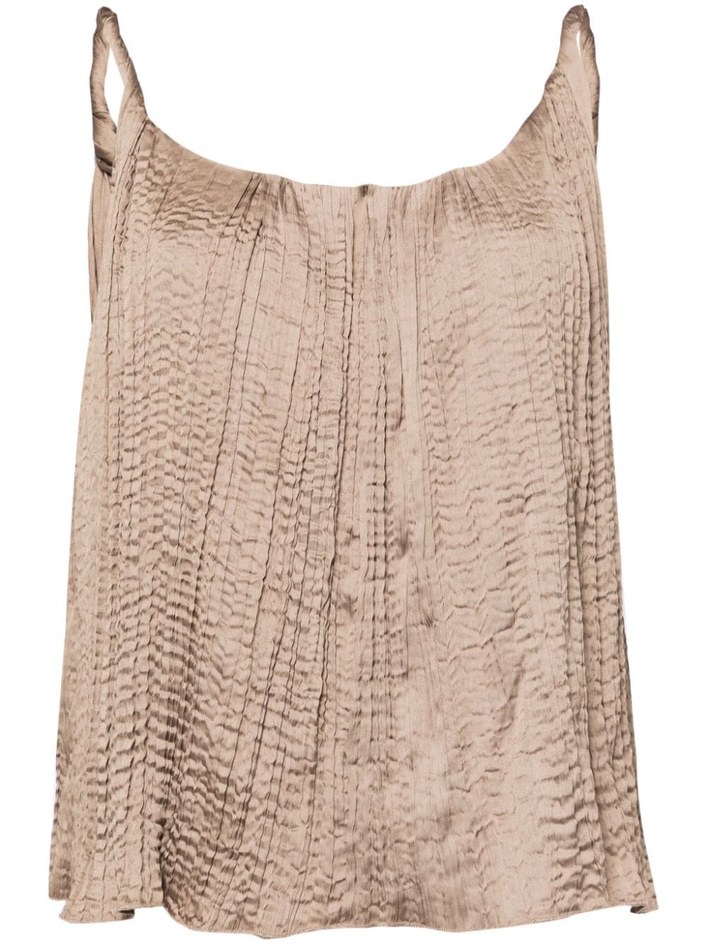 tout a coup plissé-effect sleeveless blouse - Brown von tout a coup