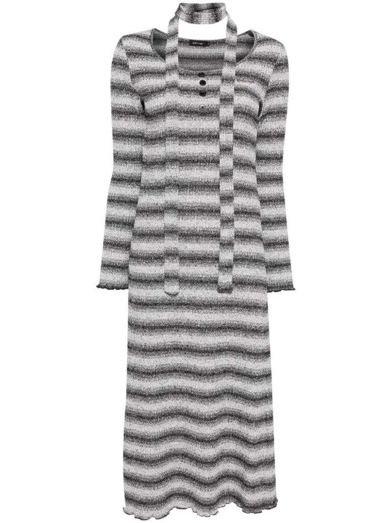 tout a coup striped dress - Black von tout a coup