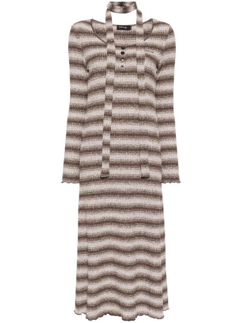 tout a coup striped dress - Brown von tout a coup